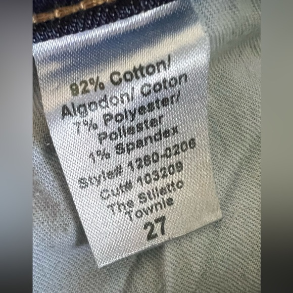 Current/Elliott The Stiletto Skinny Jeans Townie Blue Size 27 - Picture 13 of 14